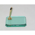 Jade Glass Pen Holder - Single Pen Stand